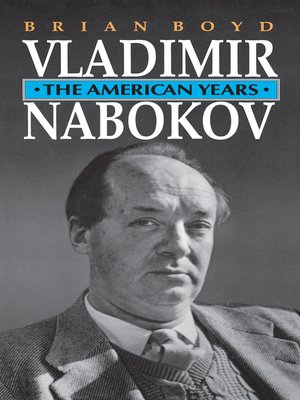 cover image of Vladimir Nabokov, The American Years